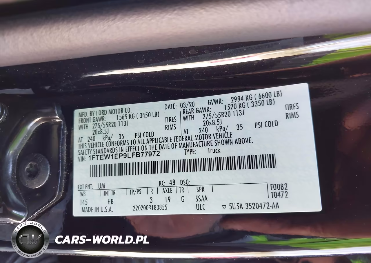 2020 Ford F-150 Lariat VIN:1FTEW1EP9LFB77972 - 9