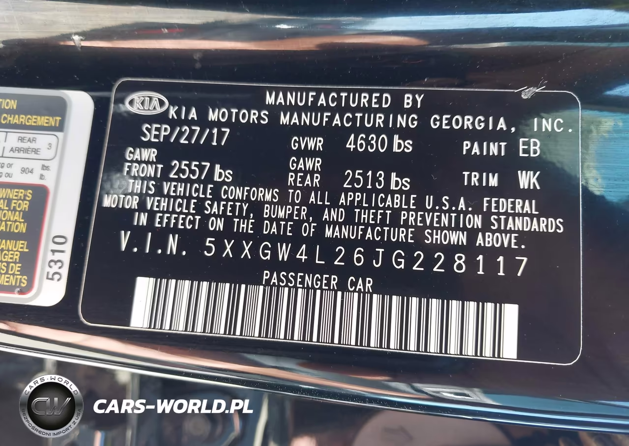 2018 Kia Optima Sx Turbo VIN:5XXGW4L26JG228117 - 9