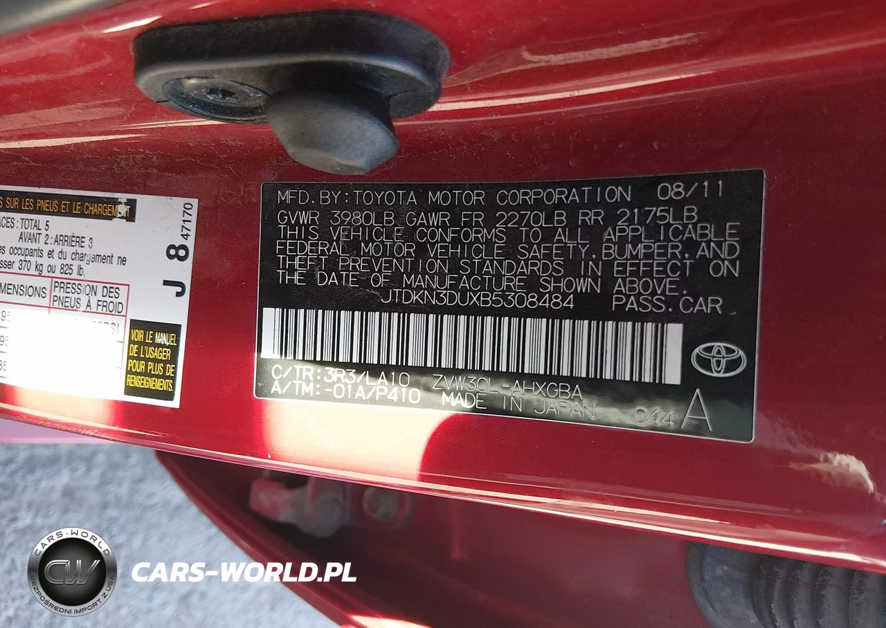 2011 Toyota Prius Four VIN:JTDKN3DUXB5308484 - 9