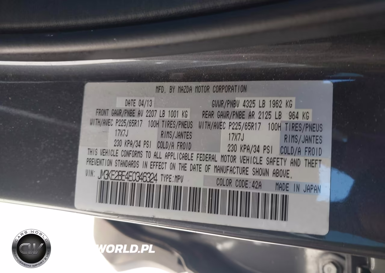 2014 Mazda Cx-5 Sport VIN:JM3KE2BE4E0346324 - 9