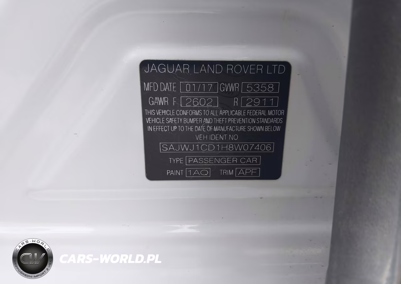 2017 Jaguar Xj R-Sport VIN:SAJWJ1CD1H8W07406 - 9