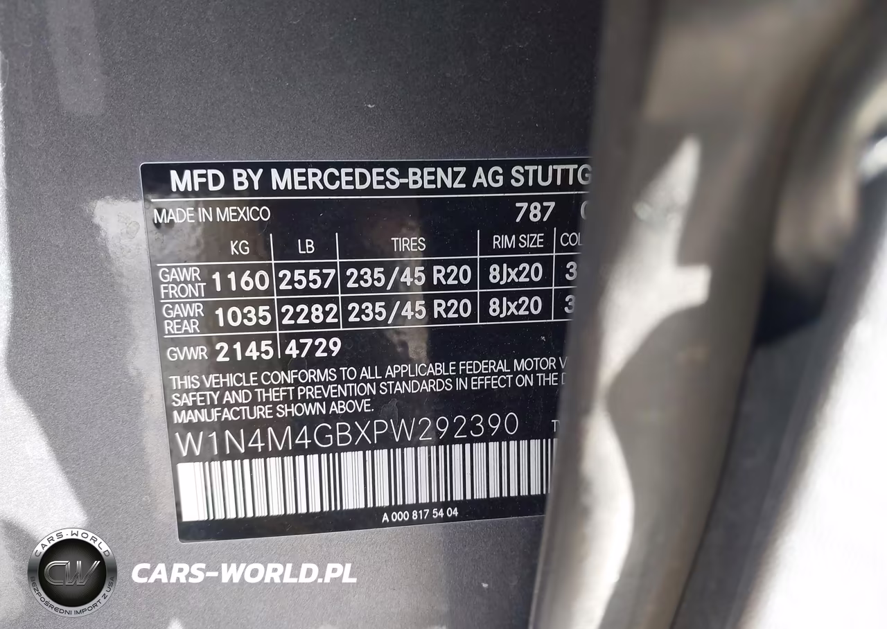 2023 Mercedes-Benz Glb 250 VIN:W1N4M4GBXPW292390 - 9