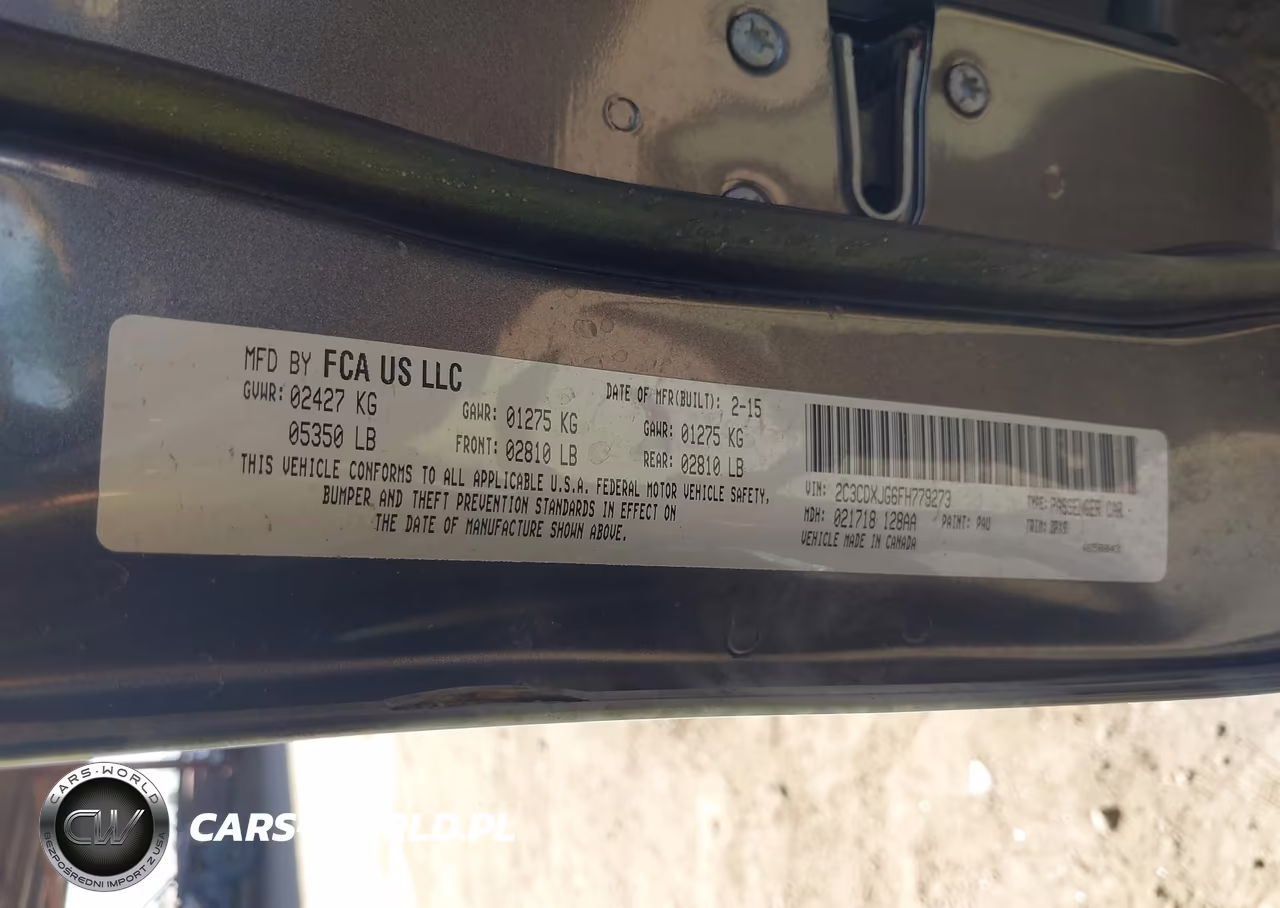 2015 Dodge Charger Sxt VIN:2C3CDXJG6FH779273 - 9