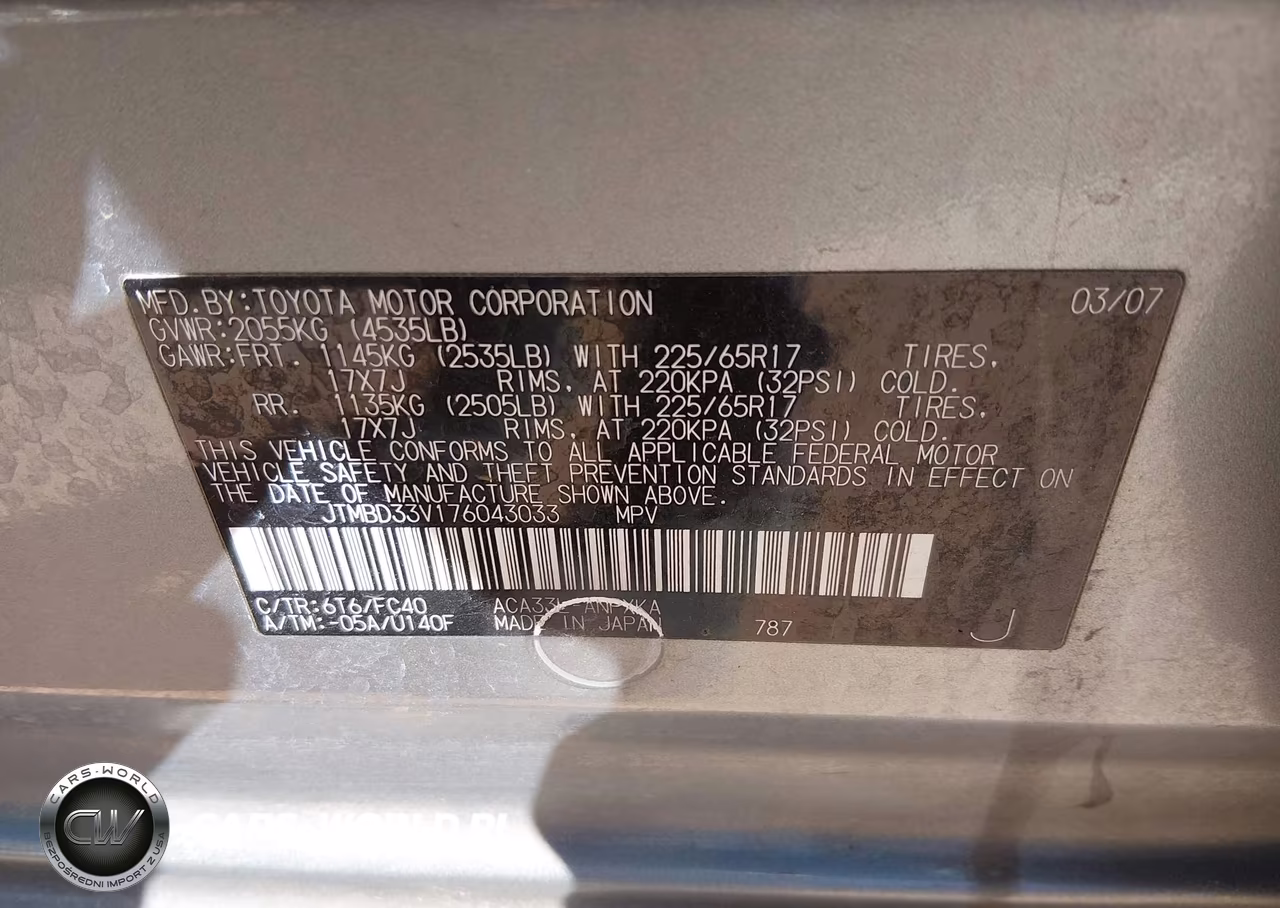2007 Toyota Rav4 VIN:JTMBD33V176043033 - 9