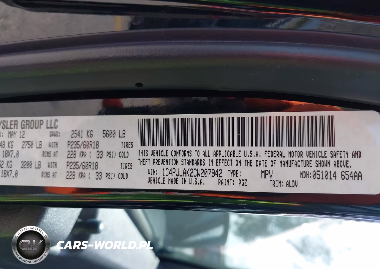 2012 Jeep Liberty Sport VIN:1C4PJLAK2CW207942 - 9