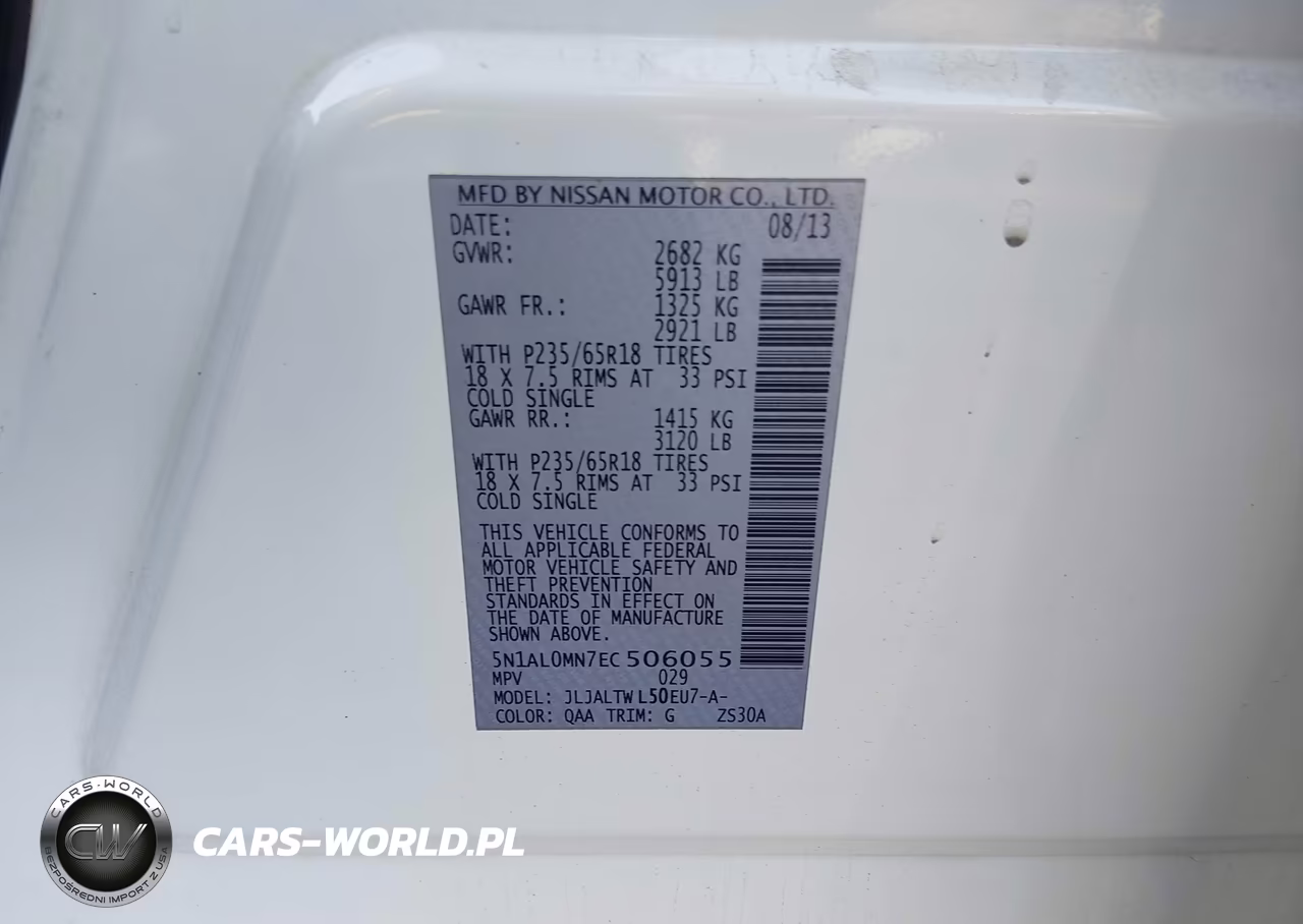 2014 Infiniti Qx60 VIN:5N1AL0MN7EC506055 - 9