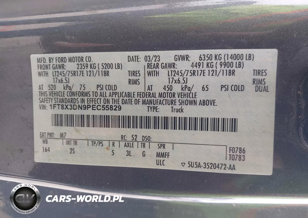 2023 Ford F-350 Xlt VIN:1FT8X3DN9PEC55829 - 8