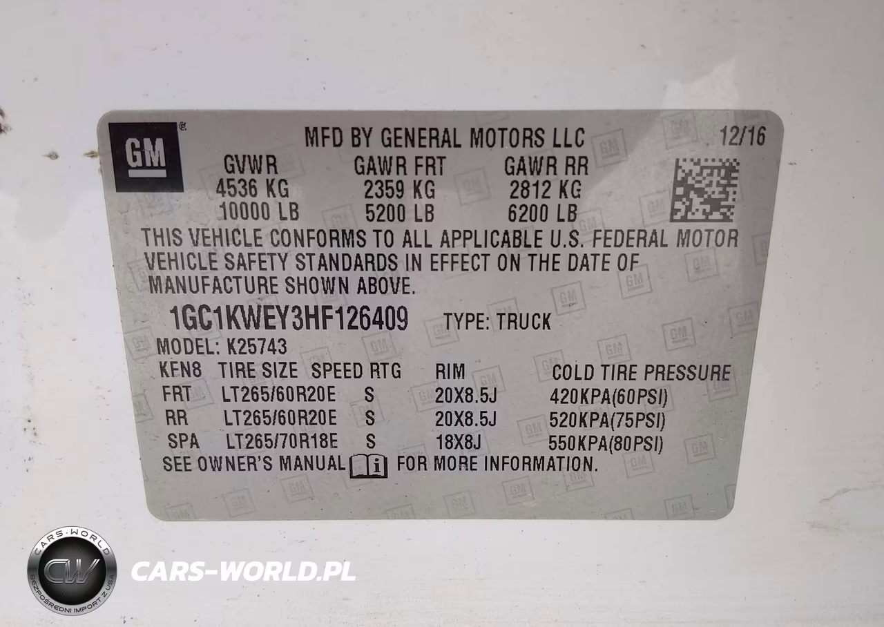 2017 Chevrolet Silverado 2500Hd Ltz VIN:1GC1KWEY3HF126409 - 9