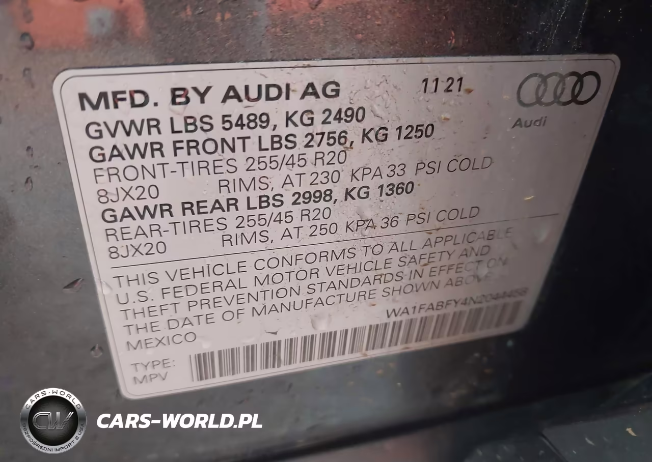 2022 Audi Q5 Prestige 45 Tfsi S Line Quattro S Tronic VIN:WA1FABFY4N2044458 - 9