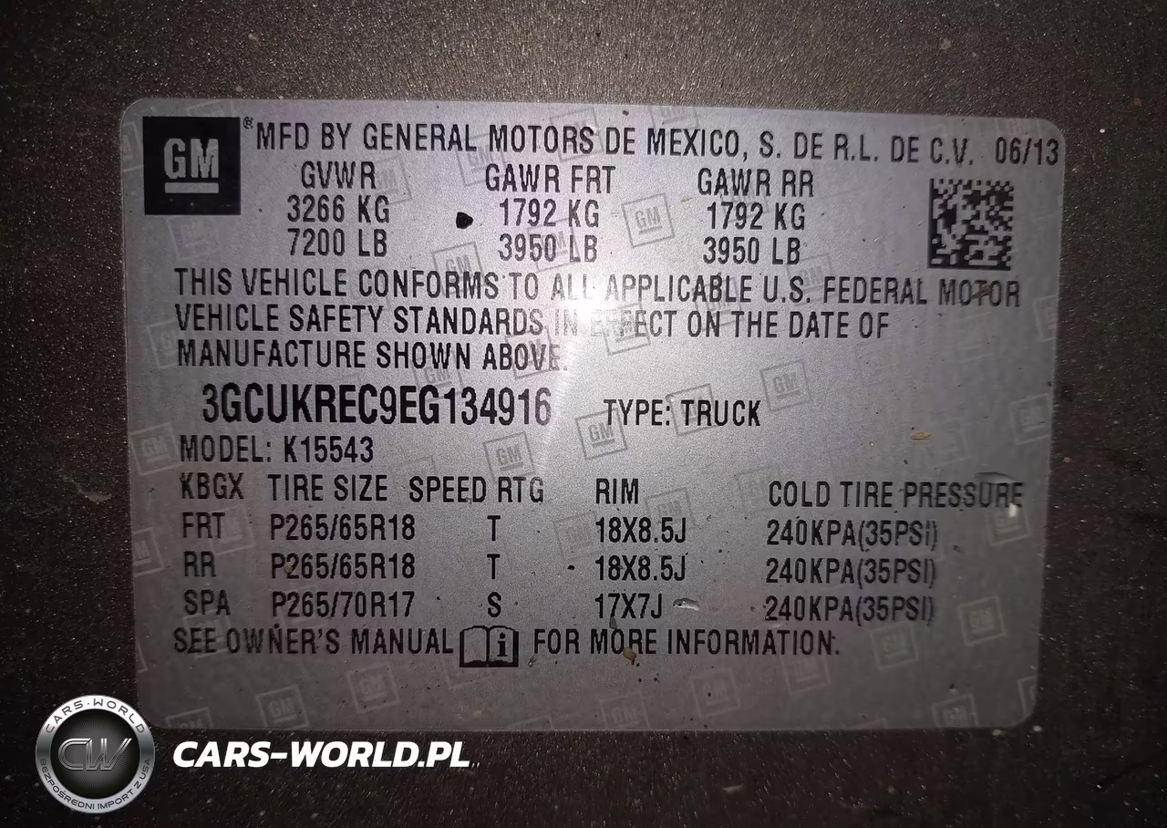 2014 Chevrolet Silverado 1500 2Lt VIN:3GCUKREC9EG134916 - 9