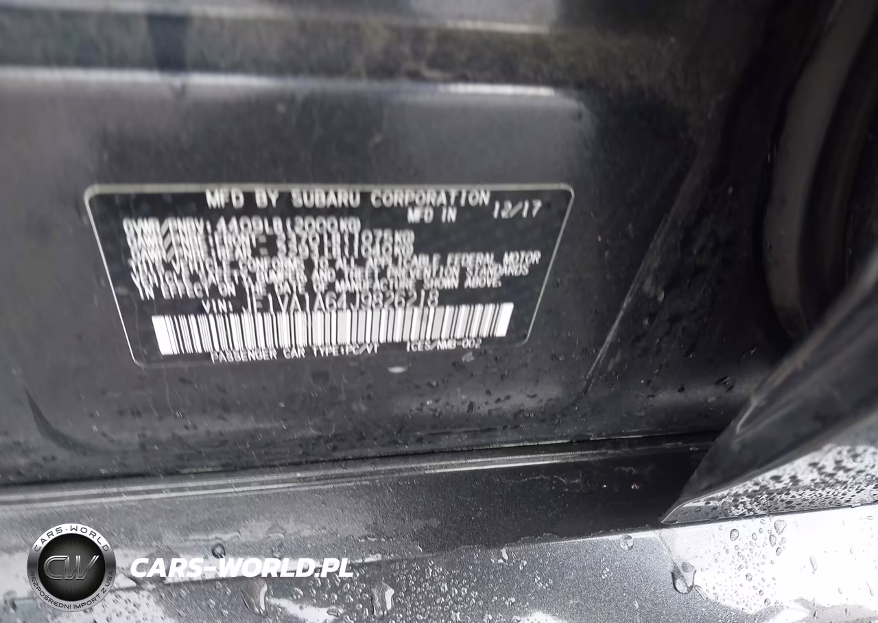 2018 Subaru Wrx VIN:JF1VA1A64J9826218 - 9