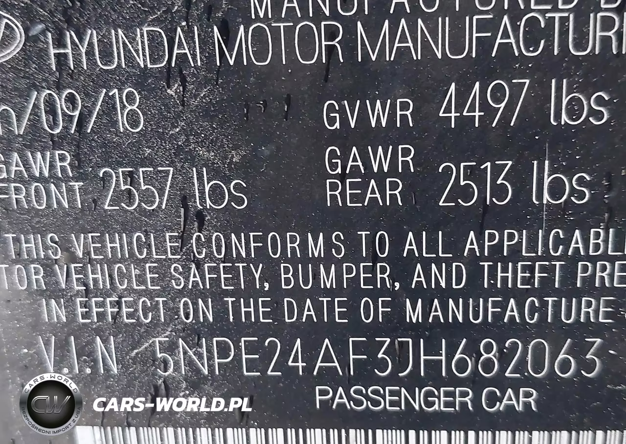 2018 Hyundai Sonata Se VIN:5NPE24AF3JH682063 - 9