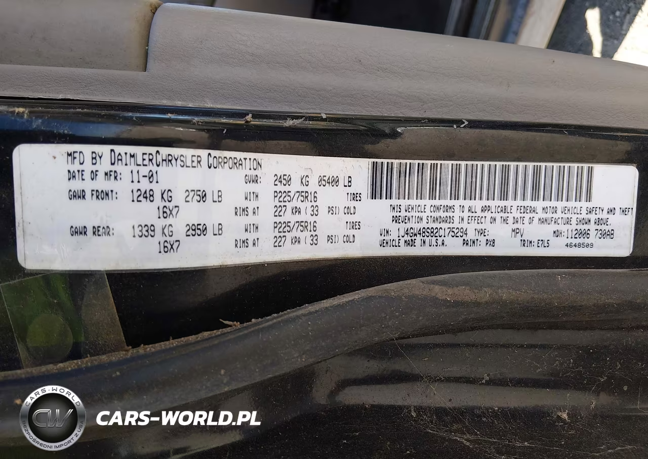 2002 Jeep Grand Cherokee Laredo VIN:1J4GW48S82C175294 - 9