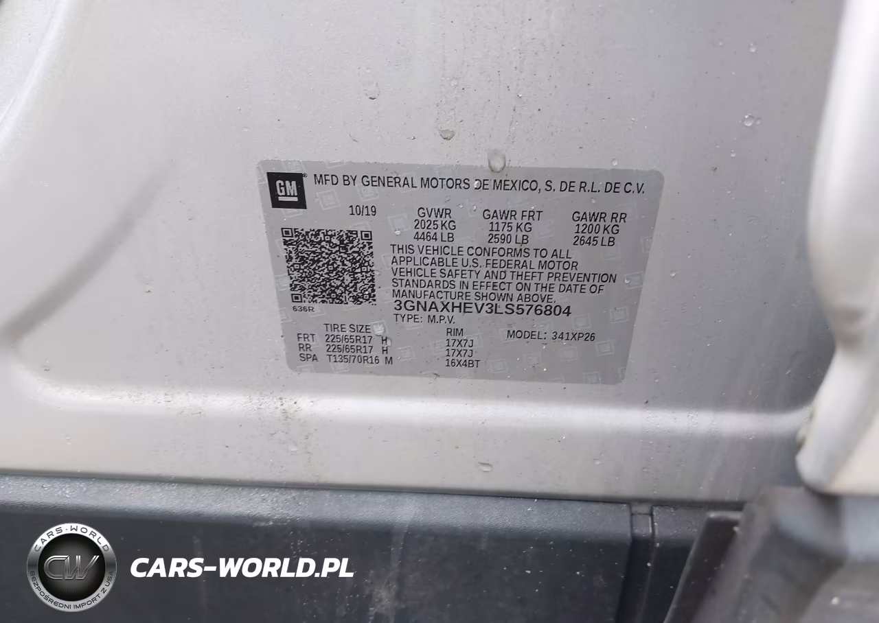 2020 Chevrolet Equinox Fwd Ls VIN:3GNAXHEV3LS576804 - 9