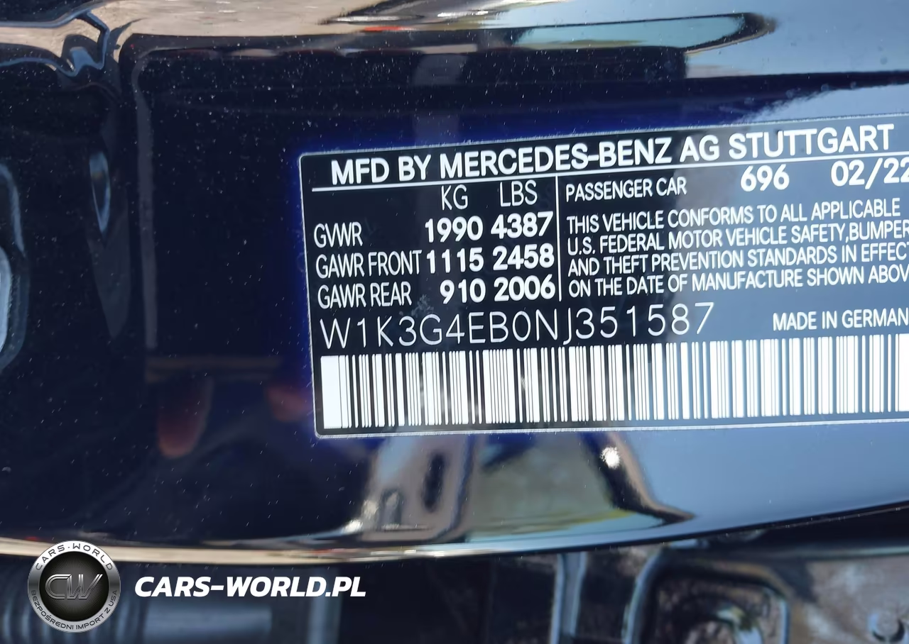 2022 Mercedes-Benz A 220 VIN:W1K3G4EB0NJ351587 - 9