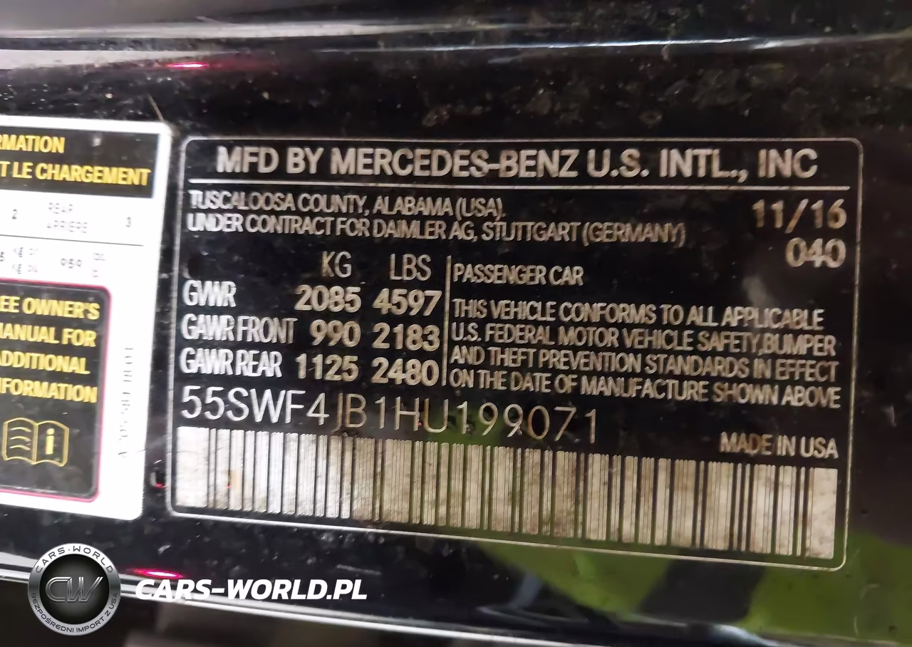 2017 Mercedes-Benz C 300 VIN:55SWF4JB1HU199071 - 9