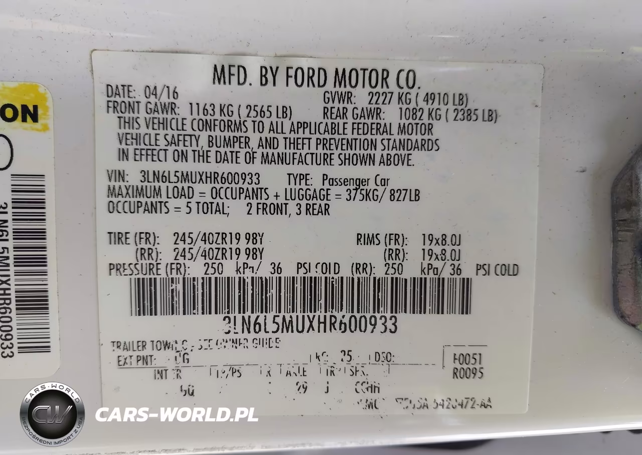 2017 Lincoln Mkz Hybrid Reserve VIN:3LN6L5MUXHR600933 - 9