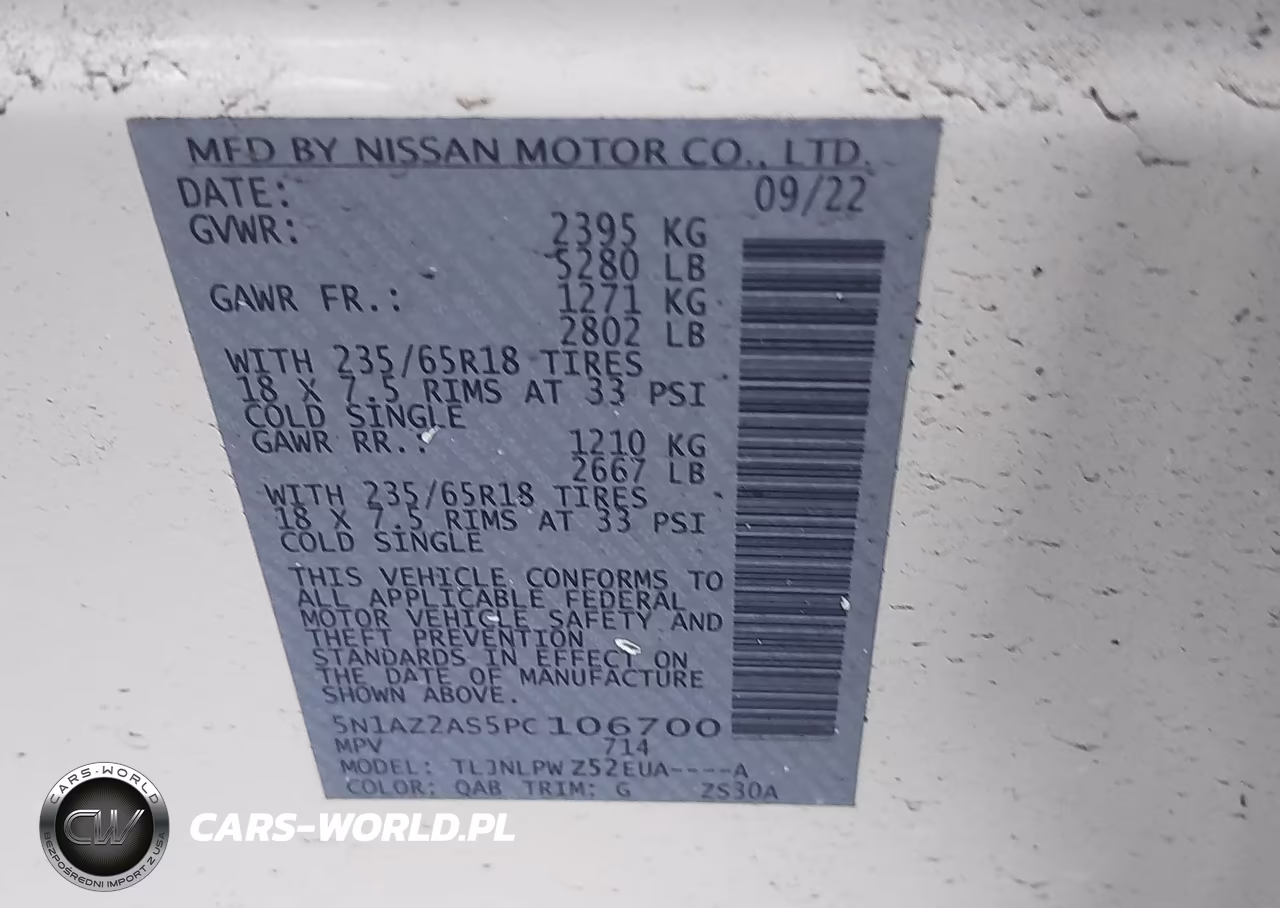 2023 Nissan Murano S Intelligent Awd VIN:5N1AZ2AS5PC106700 - 9