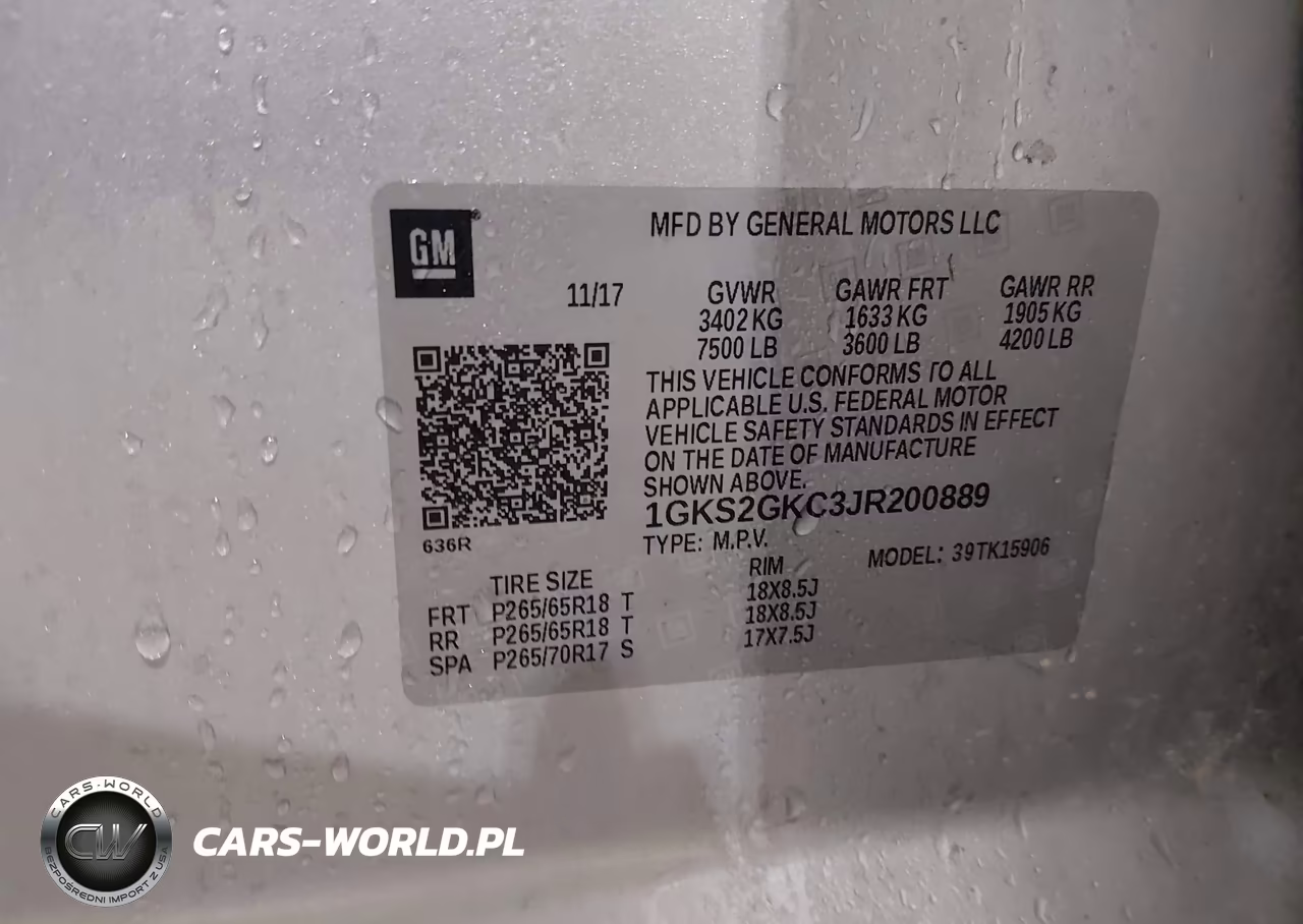 2018 GMC Yukon Xl Slt VIN:1GKS2GKC3JR200889 - 9