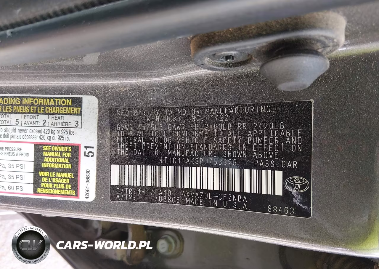 2023 Toyota Camry Le VIN:4T1C11AK8PU753323 - 9