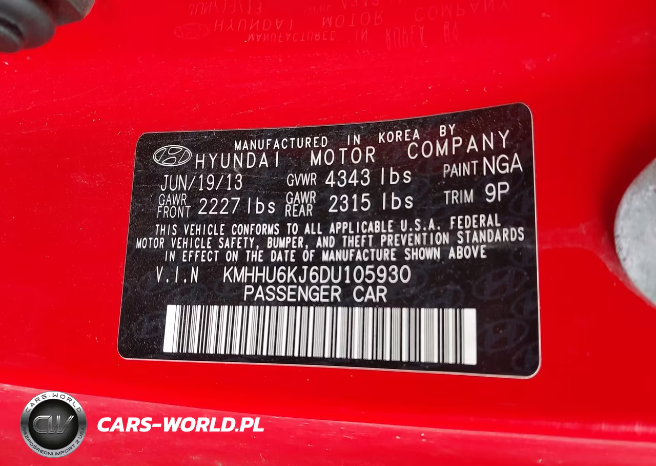 2013 Hyundai Genesis VIN:KMHHU6KJ6DU105930 - 9