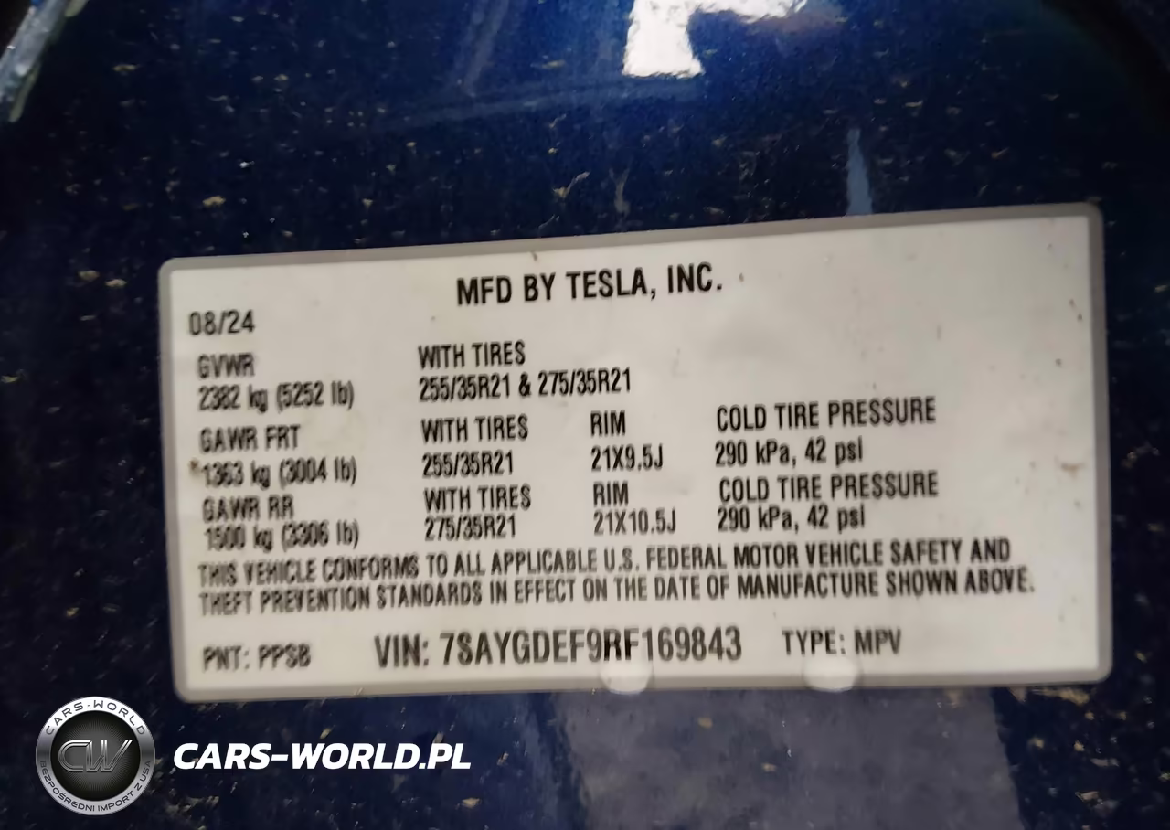 2024 Tesla Model Y Performance Dual Motor All-Wheel Drive VIN:7SAYGDEF9RF169843 - 9