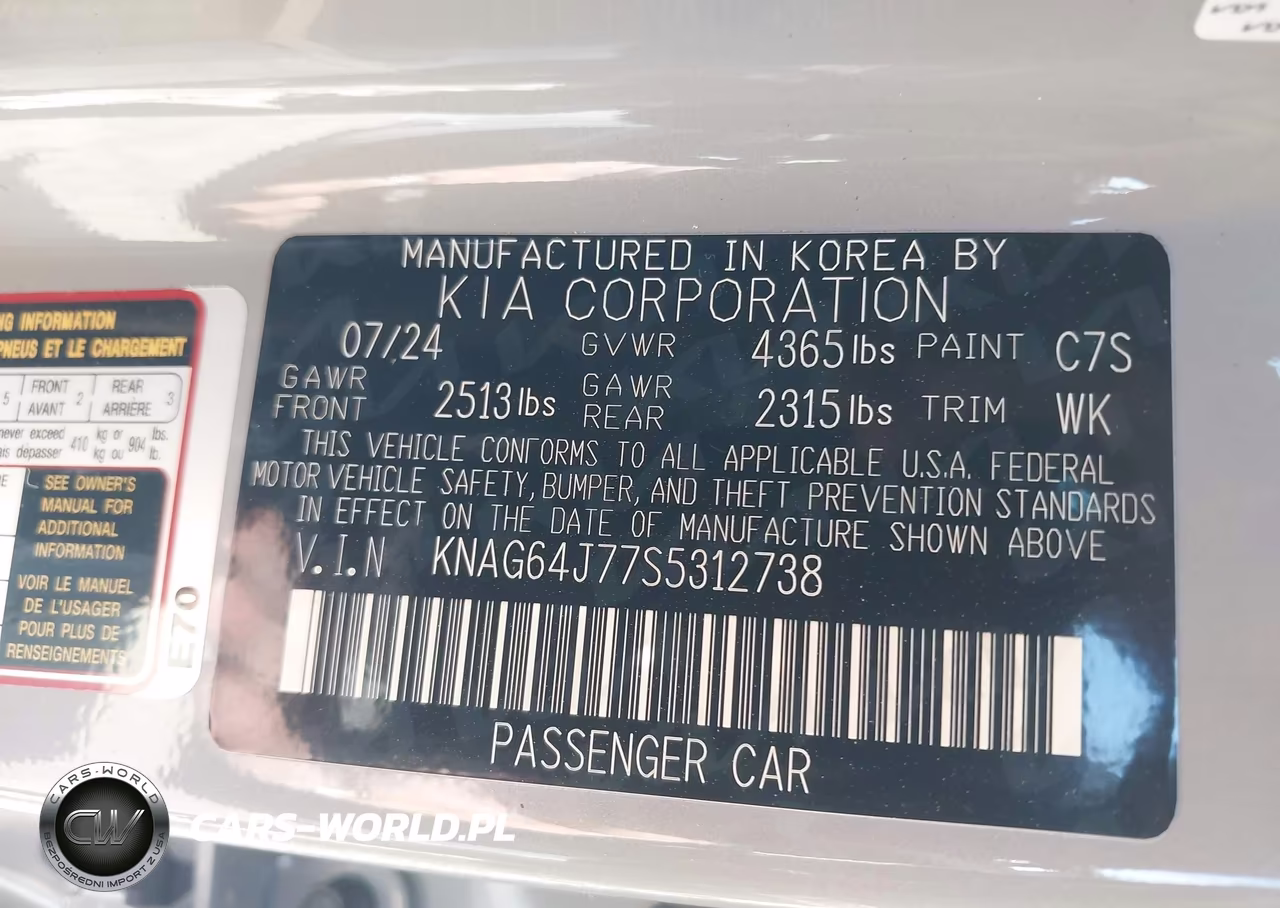 2025 Kia K5 Gt-Line VIN:KNAG64J77S5312738 - 9