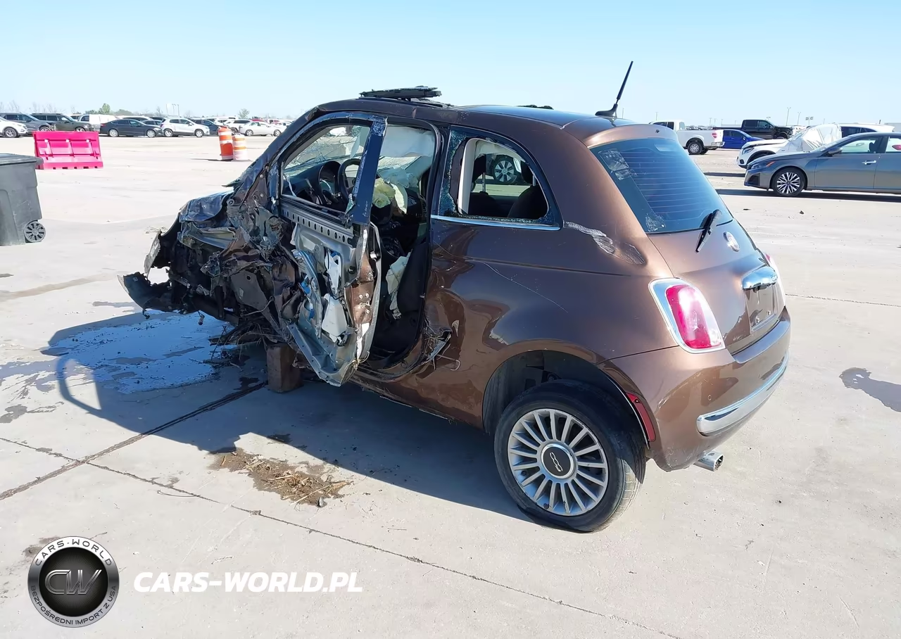 2012 Fiat 500 Lounge VIN:3C3CFFCR3CT200407 - 3