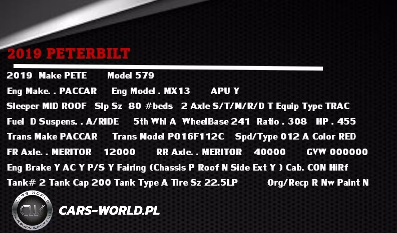 2019 Peterbilt 579 VIN:1XPBDP9X1KD629914 - 5