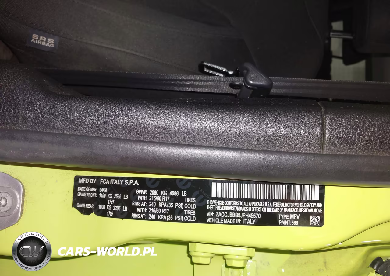 2018 Jeep Renegade Latitude 4X4 VIN:ZACCJBBB5JPH45570 - 9