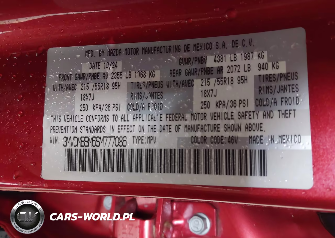 2025 Mazda Cx-30 2.5 S Select Sport VIN:3MVDMBBM6SM777086 - 9