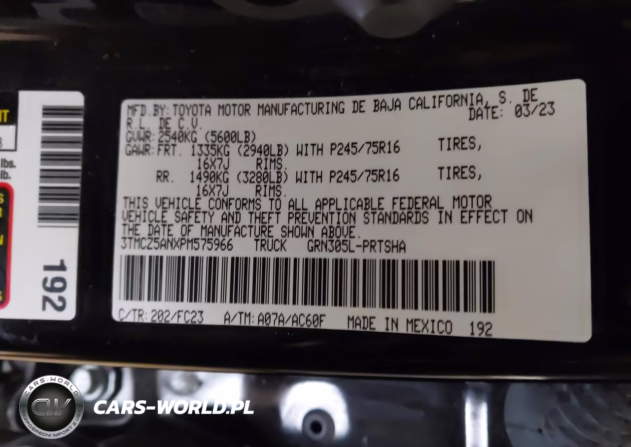 2023 Toyota Tacoma Sr5 V6 VIN:3TMCZ5ANXPM575966 - 9