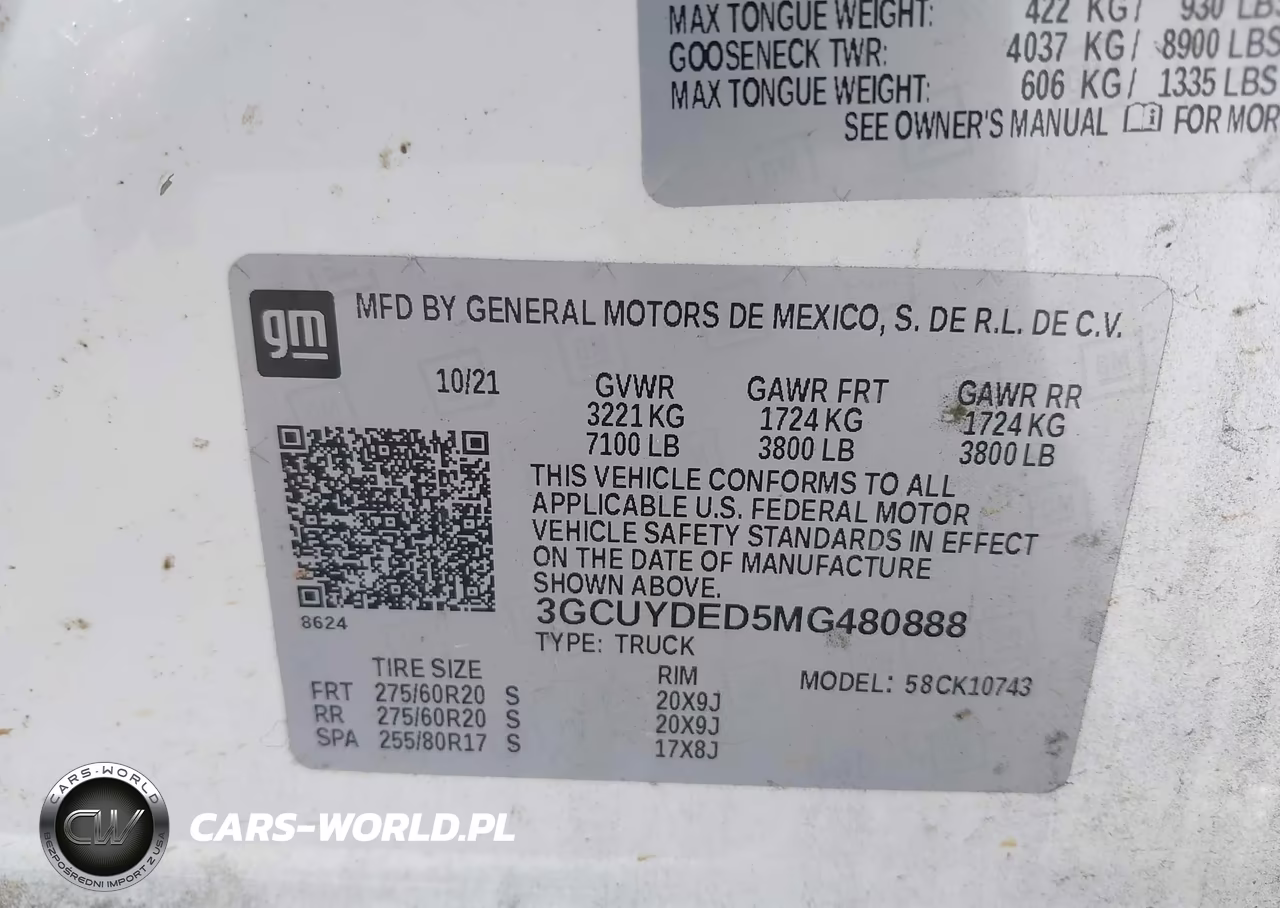 2021 Chevrolet Silverado 1500 4Wd Standard Bed Lt VIN:3GCUYDED5MG480888 - 9