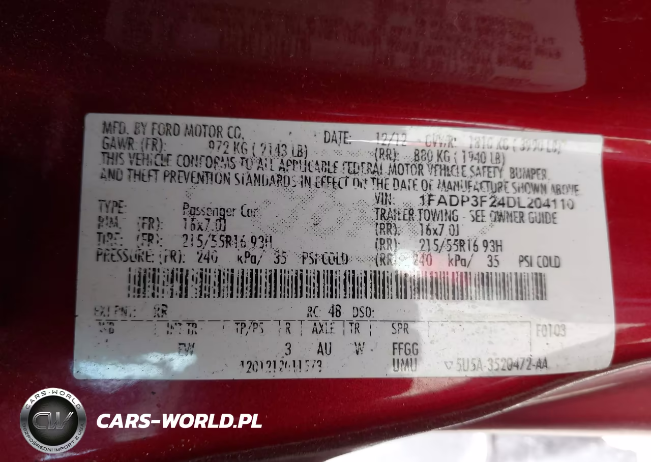 2013 Ford Focus Se VIN:1FADP3F24DL204110 - 9