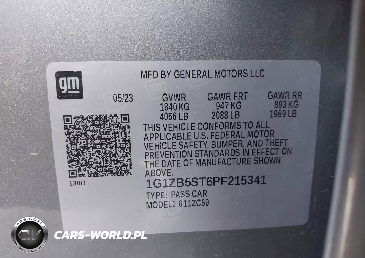 2023 Chevrolet Malibu Fwd Ls VIN:1G1ZB5ST6PF215341 - 8