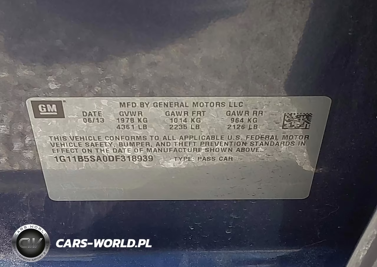 2013 Chevrolet Malibu 1Ls VIN:1G11B5SA0DF318939 - 9