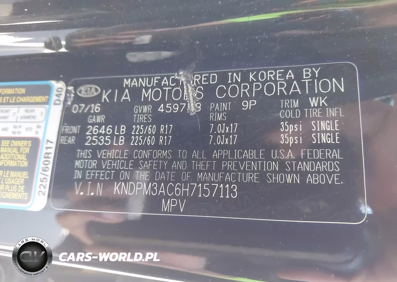 2017 Kia Sportage Lx VIN:KNDPM3AC6H7157113 - 9
