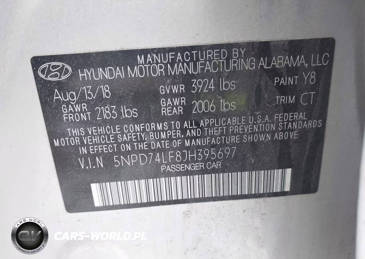 2018 Hyundai Elantra Se VIN:5NPD74LF8JH395697 - 9