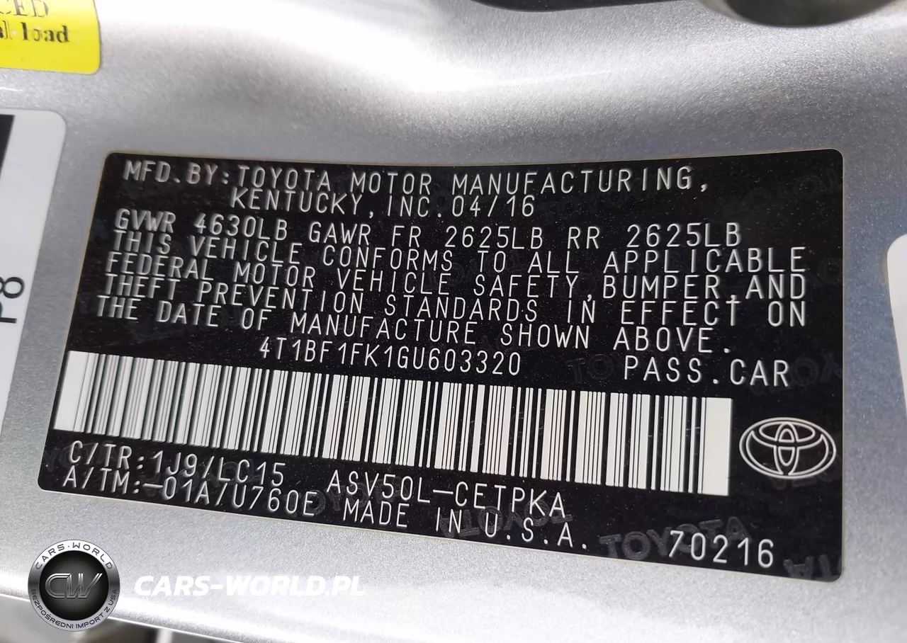 2016 Toyota Camry Xse VIN:4T1BF1FK1GU603320 - 9