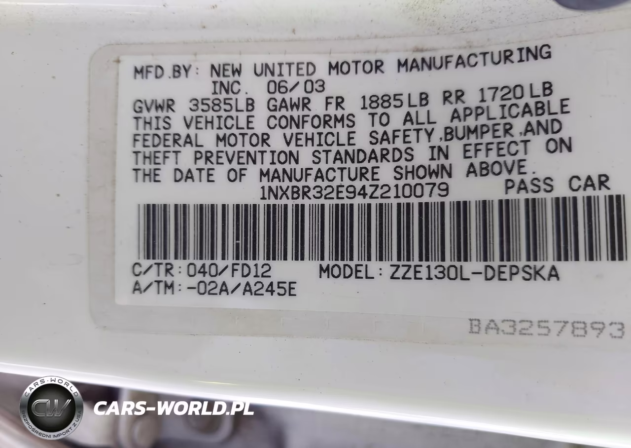 2004 Toyota Corolla S VIN:1NXBR32E94Z210079 - 9