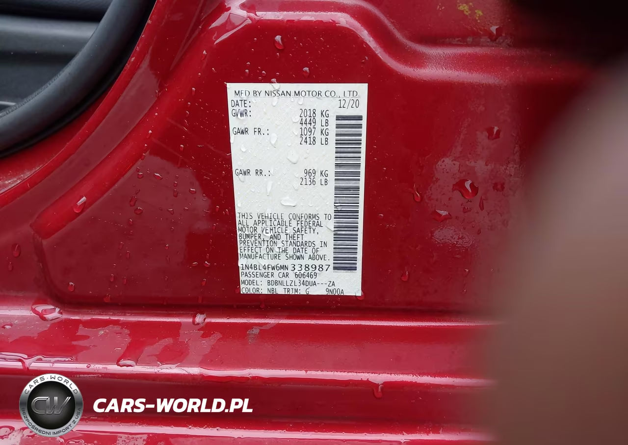 2021 Nissan Altima Platinum Intelligent Awd VIN:1N4BL4FW6MN338987 - 9