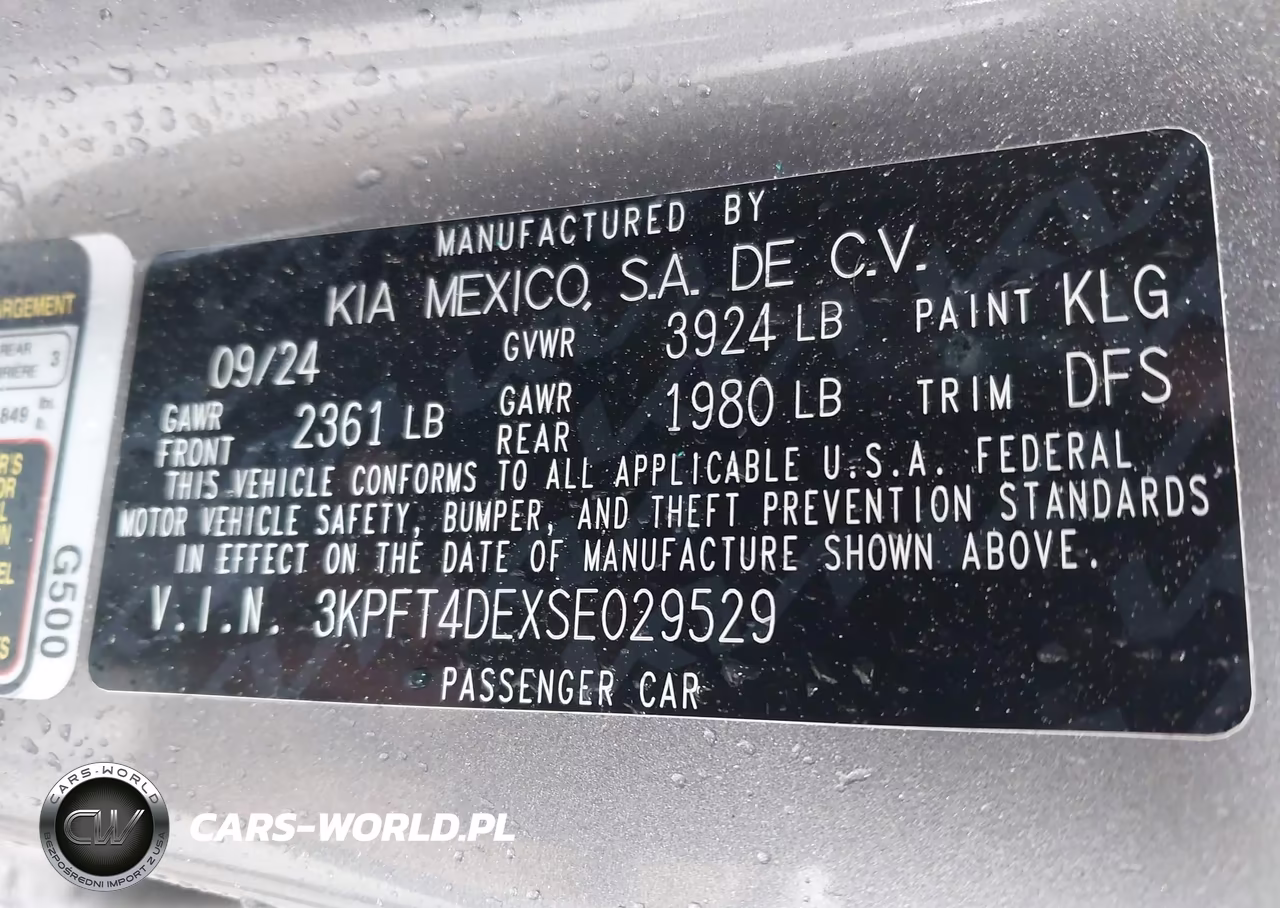 2025 Kia K4 Lxs VIN:3KPFT4DEXSE029529 - 9