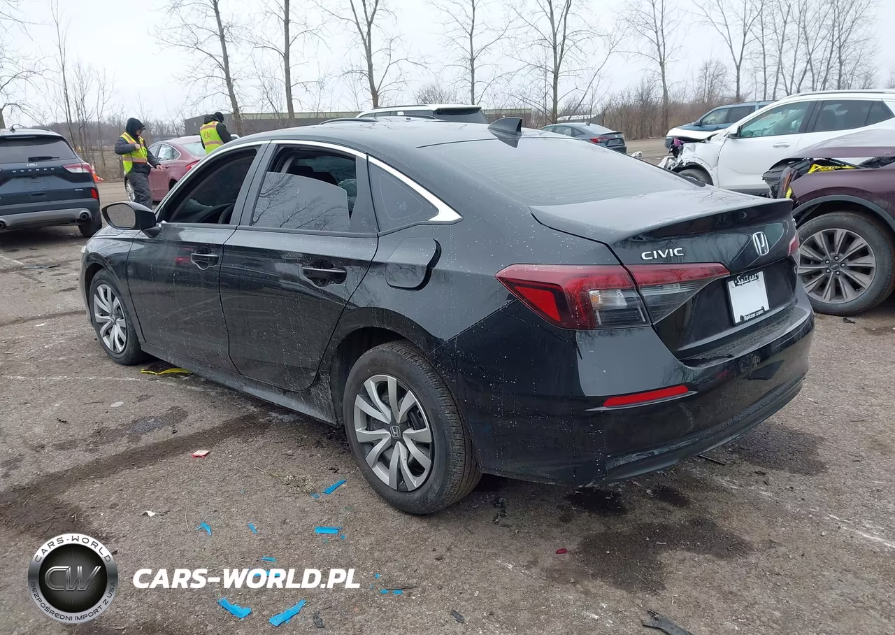 2026 Honda Civic Lx VIN:2HGFE2F21TH560627 - 3