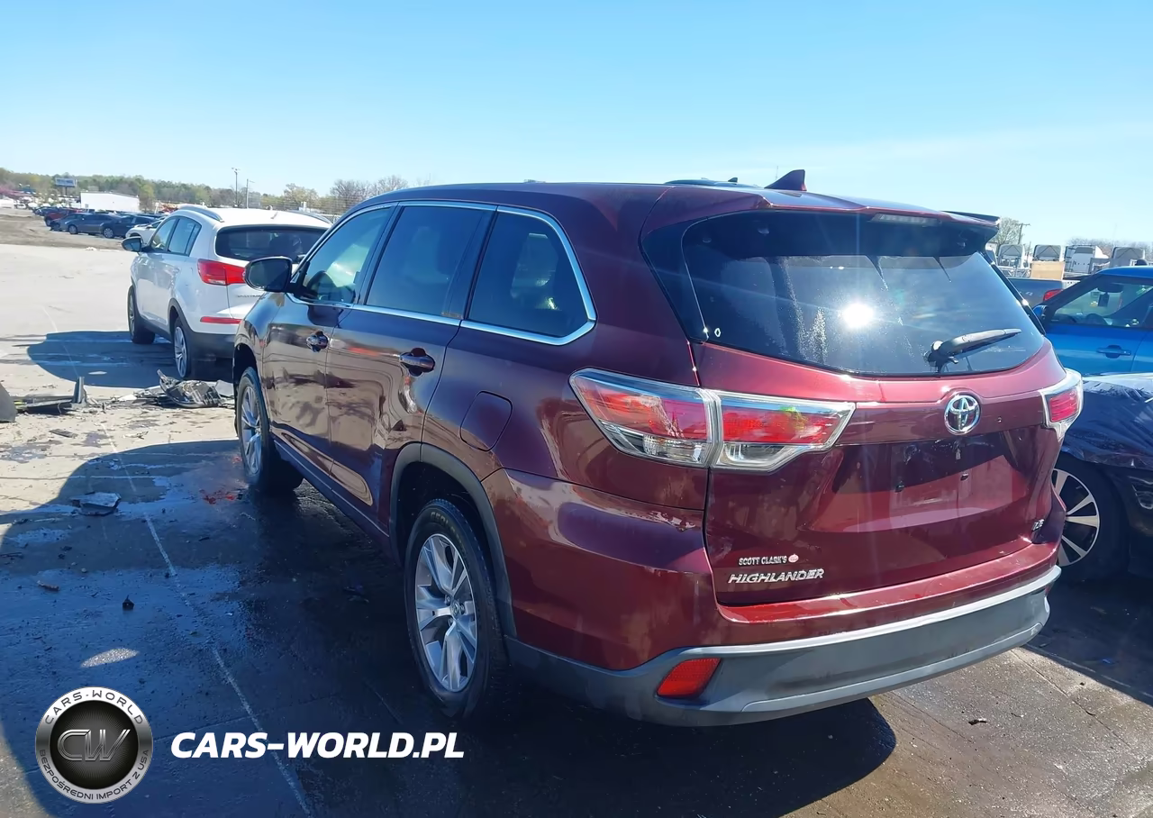 2015 Toyota Highlander Le Plus V6 VIN:5TDZKRFHXFS062076 - 3