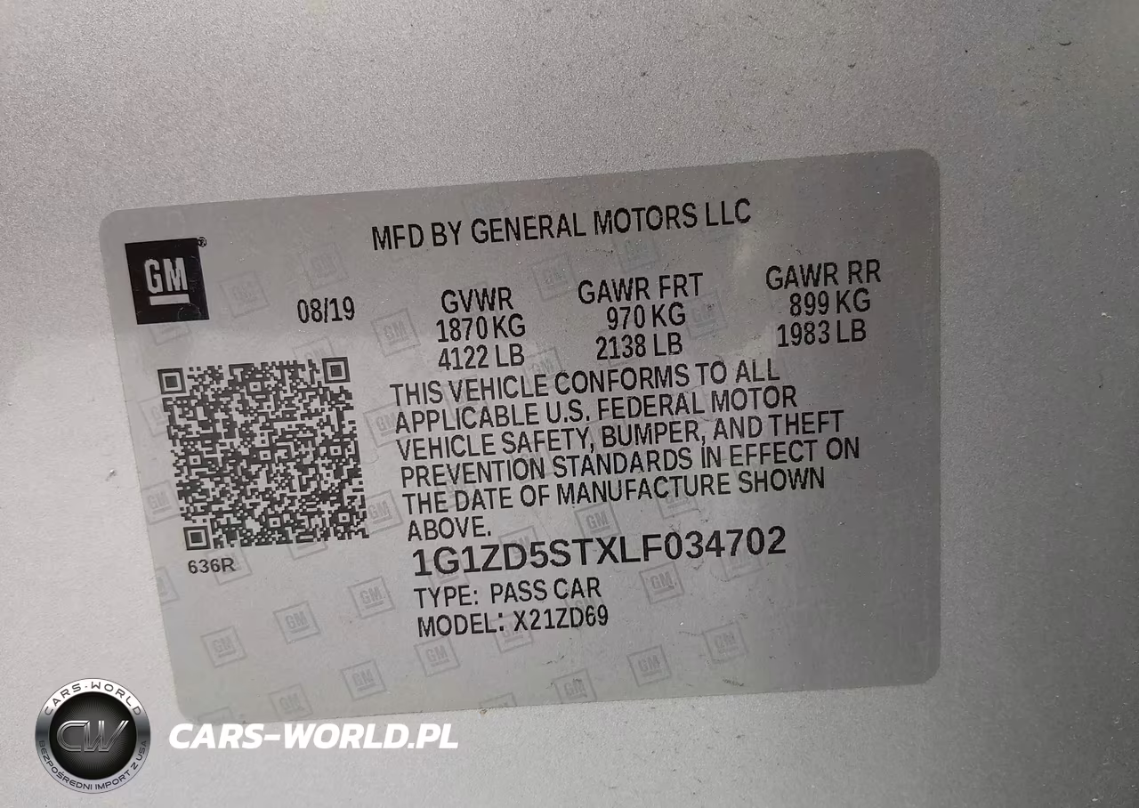 2020 Chevrolet Malibu Fwd Lt VIN:1G1ZD5STXLF034702 - 9