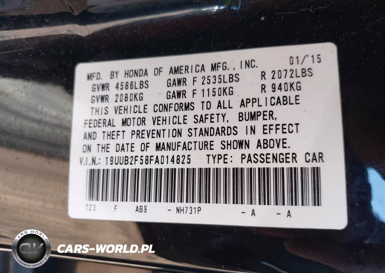 2015 Acura Tlx V6 Tech VIN:19UUB2F58FA014825 - 9