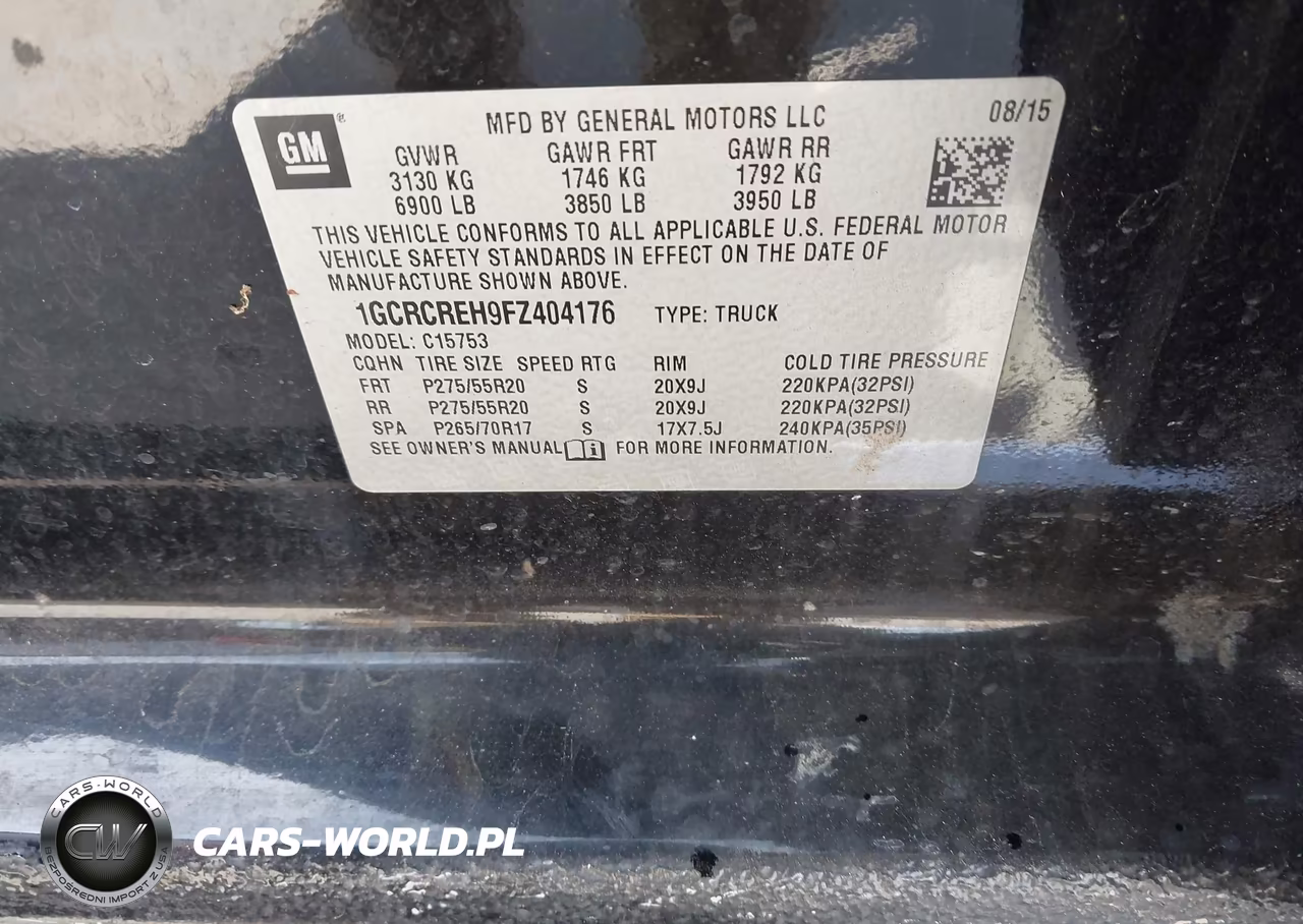 2015 Chevrolet Silverado 1500 1Lt VIN:1GCRCREH9FZ404176 - 9