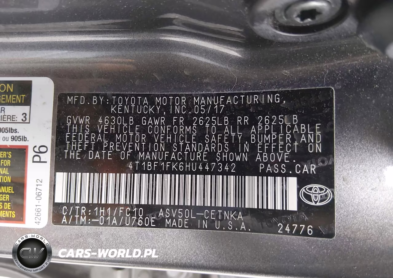 2017 Toyota Camry Le VIN:4T1BF1FK6HU447342 - 9
