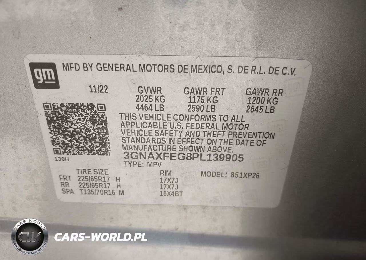 2023 Chevrolet Equinox Fwd 1Fl VIN:3GNAXFEG8PL139905 - 9