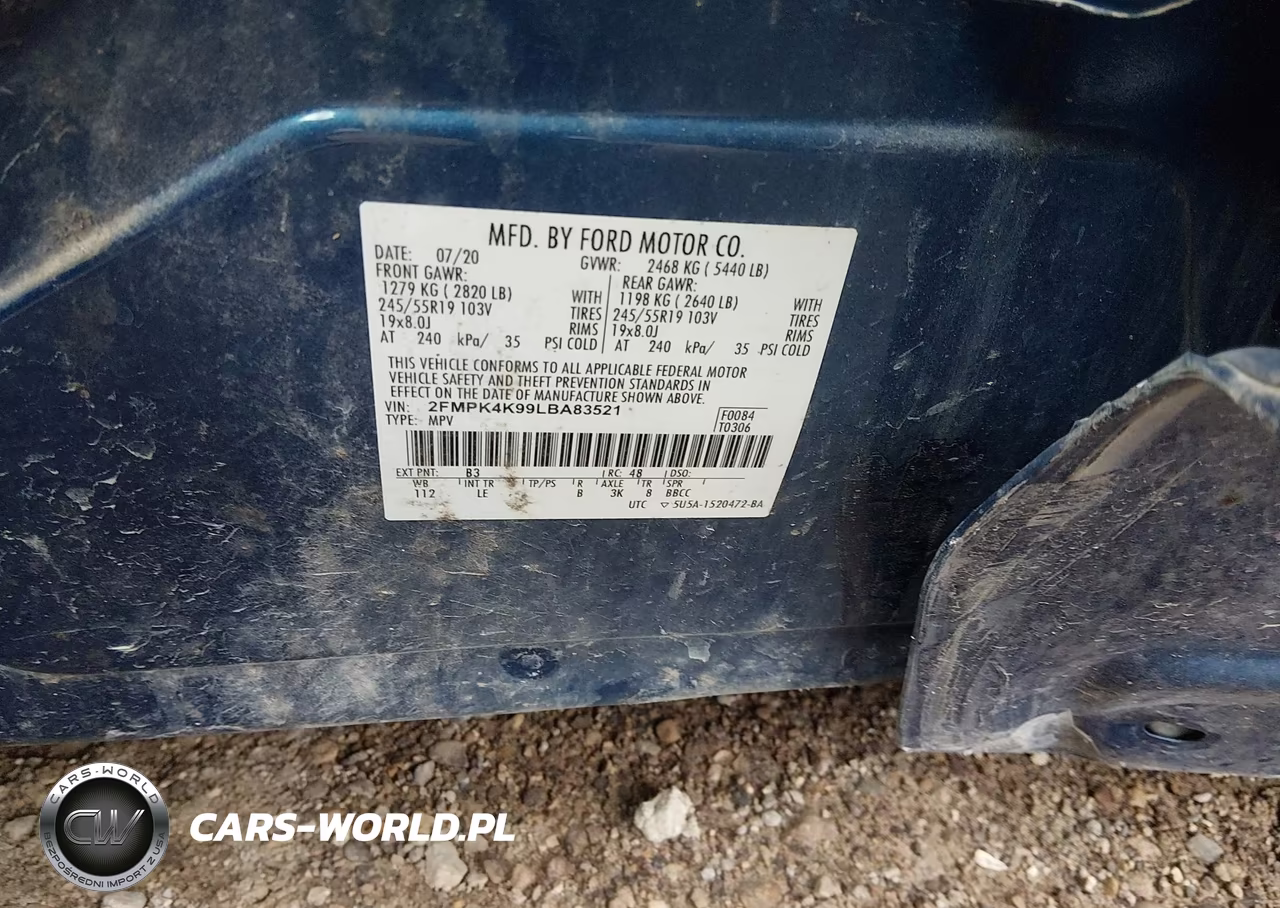 2020 Ford Edge Titanium VIN:2FMPK4K99LBA83521 - 9